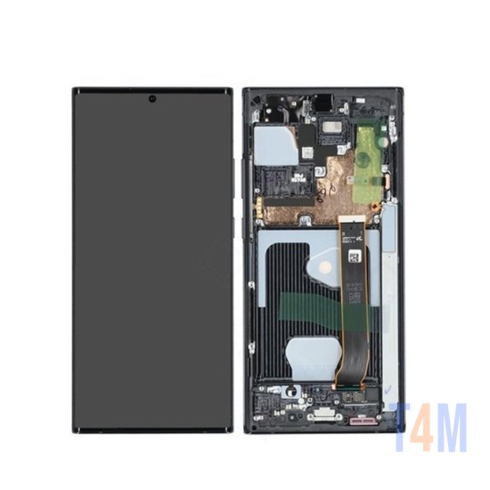 Touch+Display com Frame Samsung Galaxy Note 20 Ultra/SM-N985/N986F 6,9" Service Pack (GH82-23596A/23597A/23599A) Preto